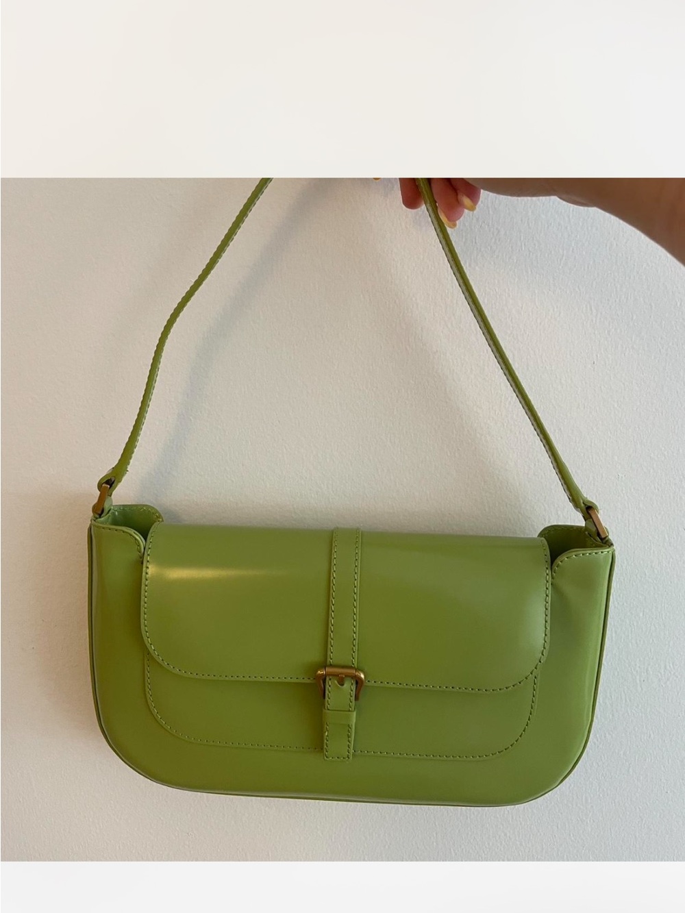 By Far Miranda Shoulder bag in chartreuse